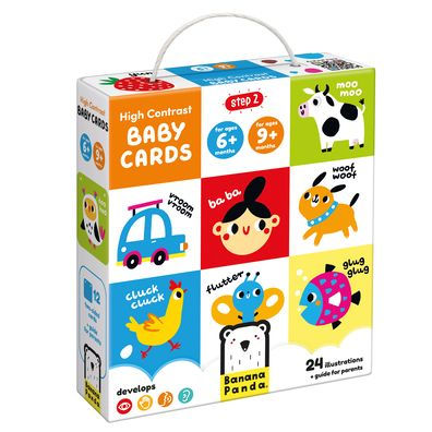 High Contrast Baby Cards 6m+ 9m+ Flash Cards