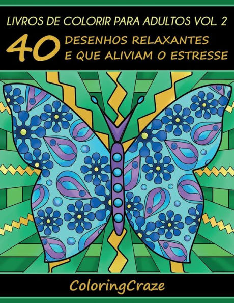 Livros de colorir para adultos vol. 2: 40 desenhos relaxantes e que aliviam o estresse