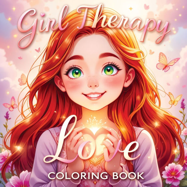 Girl Therapy Love Coloring Book: Celebrate Self-Love and Self-Care - Cute and Simple Illustrations for Relaxation and Empowering Art Activities for Kids and Teens