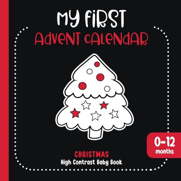 My First Advent Calendar: High Contrast Christmas Baby Book