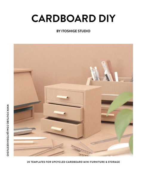 Cardboard DIY by Itoshige Studio 20 Templates for Mini Furniture & Storage
