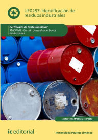 Title: Identificación de residuos industriales. SEAG0108, Author: Inmaculada Paulete Jiménez