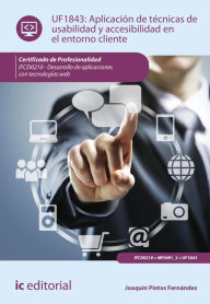 Title: Aplicación de técnicas de usabilidad y accesibilidad en el entorno cliente. IFCD0210, Author: Joaquín Pintos Fernández