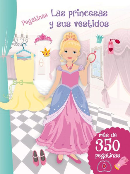 Pegatinas: las princesas y sus vestidos