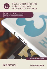 Title: Especificaciones de calidad en impresión, encuadernación y acabados. ARGN0109, Author: Claudia López Iglesias