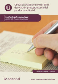 Title: Análisis y control de la desviación presupuestaria del producto gráfico. ARGN0109, Author: María José Sorlózano González