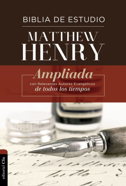 RVR, Biblia de Estudio Matthew Henry, Tapa Dura, Interior a dos colores, con Índice