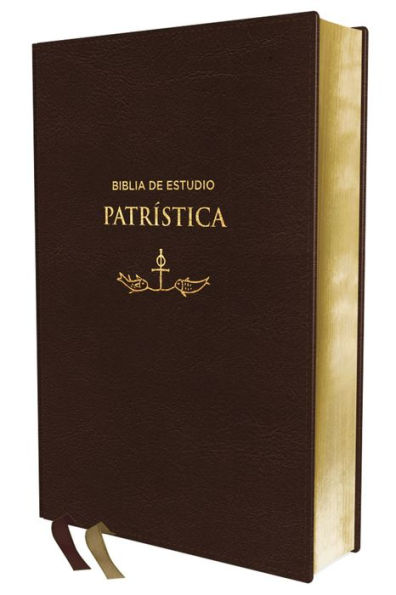 RVR, Biblia de Estudio Patrística, Leathersoft, Marrón, Interior a dos colores, Palabras de Jesús en Rojo, Comfort Print: La Sabiduría del Cristianismo Antiguo, siglos I al VI