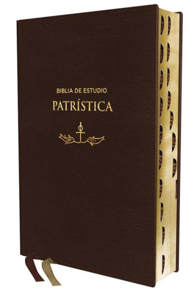 Reina Valera Revisada, Biblia de Estudio Patrística, Leathersoft, Marrón, Interior a dos colores, con Índice, Palabras de Jesús en rojo: La Sabiduría del Cristianismo Antiguo, siglos I al VI