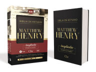 Title: RVR Biblia de Estudio Matthew Henry, Leathersoft, Negro, Author: Matthew Henry