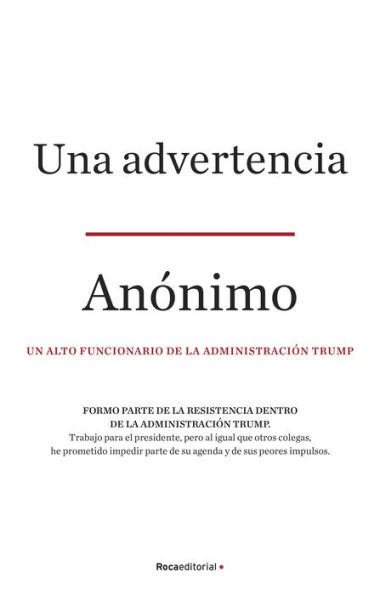 Una advertencia