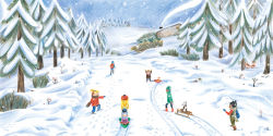 Alternative view 4 of Jugamos en la nieve