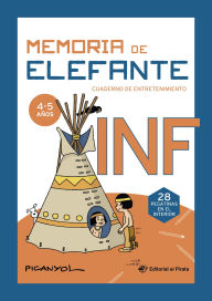 Title: Memoria de elefante infantil (Spanish Edition): Libro de actividades preescolar. ¡Con pegatinas! ¡With stickers! Para niños 4-5 años, Author: Josep Lluís Martínez Picanyol