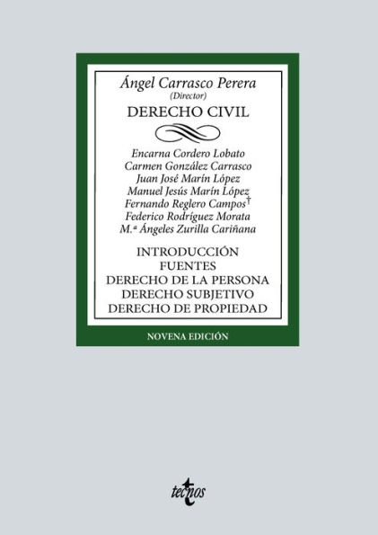 Derecho Civil: Introducción. Fuentes. Derecho de la persona. Derecho subjetivo. Derecho de propiedad