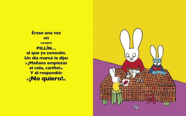 Simón. ¡No quiero ir al cole! / I Don't Want To Go To School!