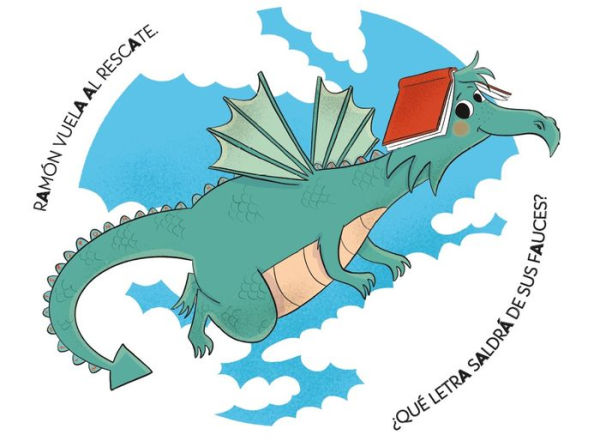 PHONICS IN SPANISH - Ana, el dragón y la nube aspirador / Ana, the Dragon, and t he Vacuum Cleaner Cl oud. The Letters Dragon 1