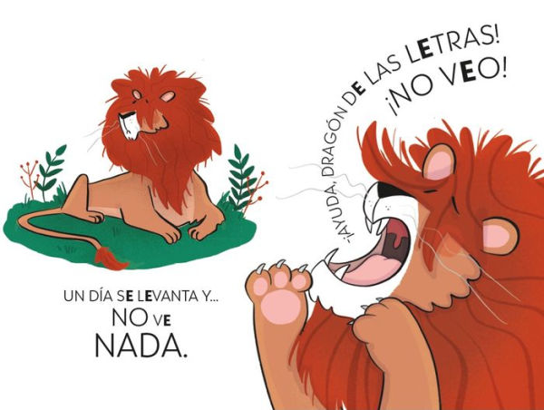 PHONICS IN SPANISH - El león desmelenado no se come ni un bocado / The Dishevele d Lion Does Not Eat a Single Bite. The Letters Dragon 2