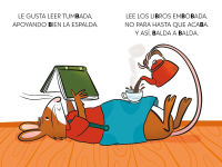 Alternative view 3 of Una biblioteca, mil libros y la ratona Berta en peligro. Aprende a leer con MAYÚSCULAS / A Library, a Thousand Books, and Berta the Mouse in Danger