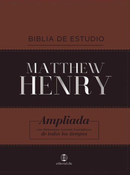 RVR, Biblia de Estudio Matthew Henry, Leathersoft, Clásica, Interior a dos colores