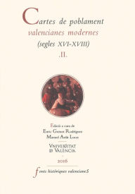Title: Cartes de poblament valencianes modernes II: (segles XVI-XVIII), Author: AAVV