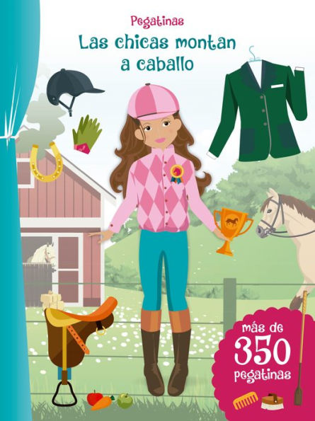 Pegatinas - Las chicas montan a caballo