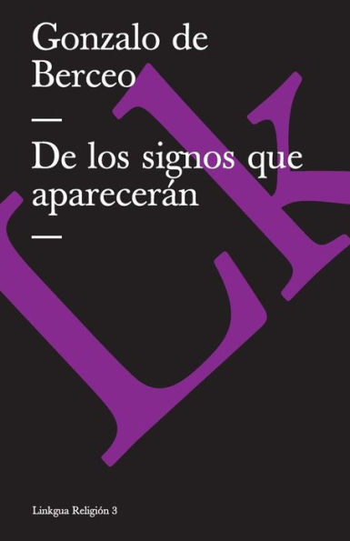 De los signos que apareceran