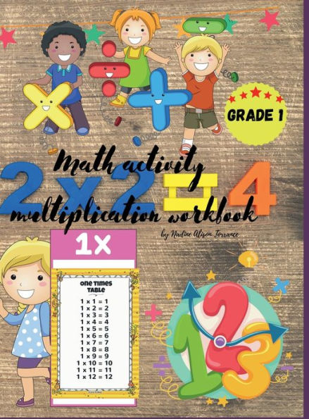 Math activity multiplication workbook grade 1: Double Digit multiplication,100 Days of Practice, 20 exercises / page