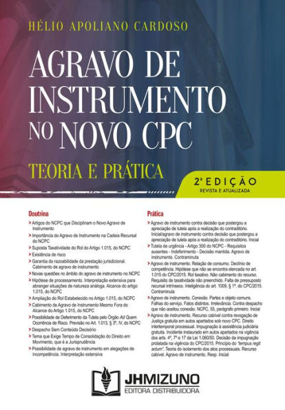 Agravo de Instrumento no Novo CPC - 2ª edição: Teoria e Prática