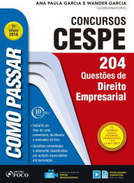 Title: Como passar em concursos CESPE: direito empresarial: 204 questões de direito empresarial, Author: Wander Garcia