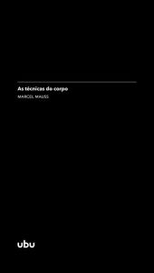 Title: As técnicas do corpo: (in Sociologia e antropologia), Author: Marcel Mauss