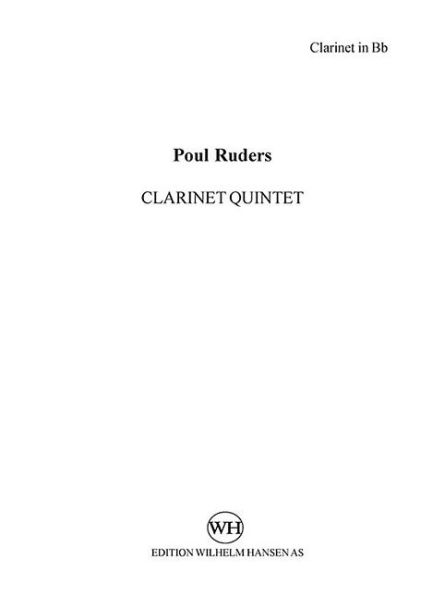 Clarinet Quintet: for Clarinet, 2 Violins, Viola, Cello (Parts)