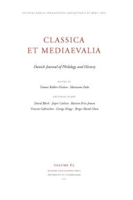 Title: Classica et Mediaevalia Volume 62: Danish Journal of Philology and History, Author: Tonnes Bekker-Nielsen