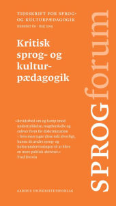 Title: Kritisk sprog- og kulturpædagogik, Author: Aarhus University Press