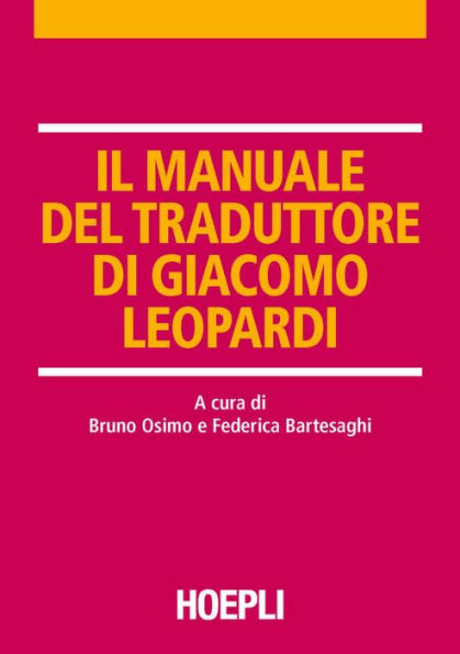 Il manuale del traduttore di Giacomo Leopardi