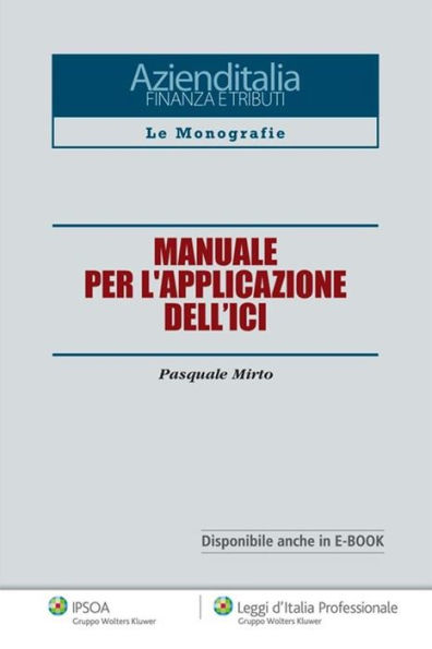 Manuale per l'applicazione dell'ICI