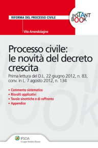 Title: Processo civile: le novità del decreto crescita, Author: Vito Amendolagine