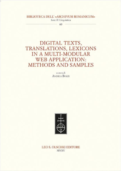 Digital texts, translations, lexicons in a multi-modular web application: methods and samples