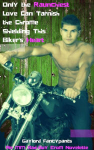 Title: Only the Raunchiest Love Can Tarnish the Chrome Shielding This Biker's Heart: An MM Bad-Boy Erom Novelette, Author: Gaylord Fancypants