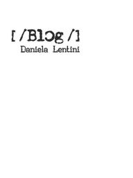 Title: Blog, Author: Daniela Lentini