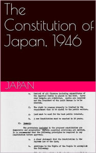 Title: The Constitution of Japan, 1946, Author: Japan