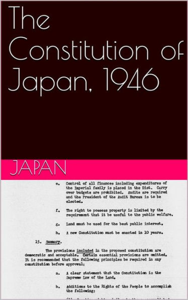 The Constitution of Japan, 1946