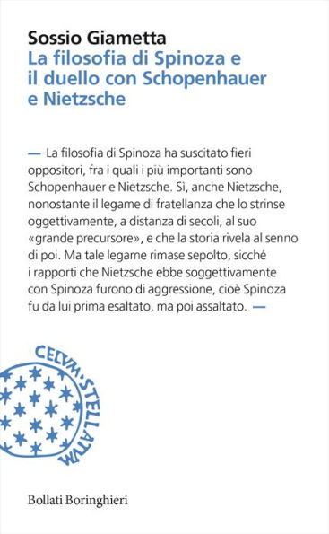 La filosofia di Spinoza e il duello con Schopenhauer e Nietzsche