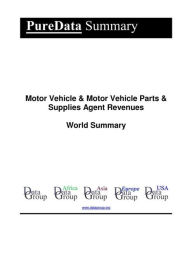 Title: Motor Vehicle & Motor Vehicle Parts & Supplies Agent Revenues World Summary: Market Values & Financials by Country, Author: Editorial DataGroup