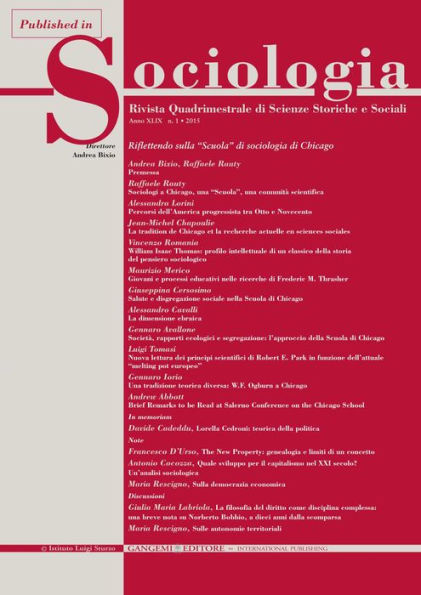 Sulla democrazia economica: Published in Sociologia n. 1/2015. Rivista quadrimestrale di Scienze Storiche e Sociali. Riflettendo sulla 