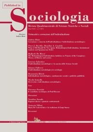 Title: Individualismo metodologico, cambiamento sociale e politiche pubbliche: Published in Sociologia n. 2/2015. Rivista quadrimestrale di Scienze Storiche e Sociali. Virtuosità e corruzione dell'individualismo, Author: Rosamaria Bitetti