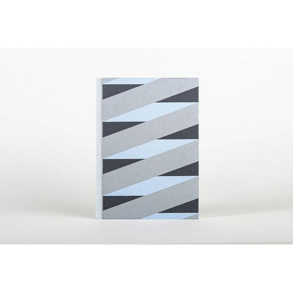 Blue and Silver Woven Stripe Journal