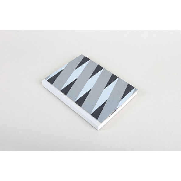 Blue and Silver Woven Stripe Journal