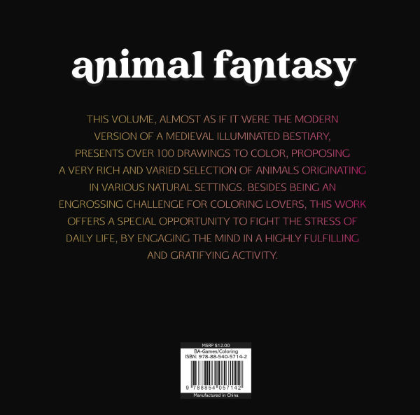 Animal Fantasy. Anti-Stress Coloring Book