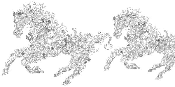 Animal Fantasy. Anti-Stress Coloring Book