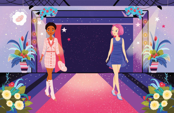 Glittery Fashion Designer Sticker Book